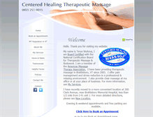 Tablet Screenshot of centeredhealingvt.com